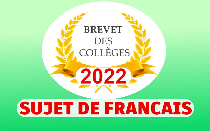 sujet francais brevet 2022