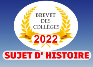 sujet histoire brevet 2022