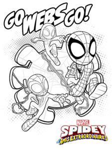 coloriage spidey