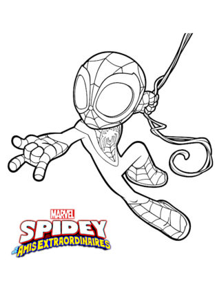 coloriage spidey