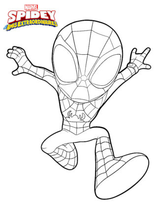 coloriage spidey