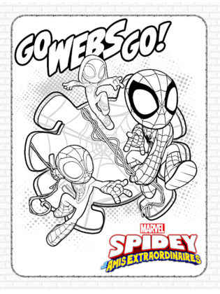 coloriage spidey