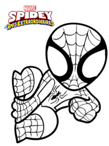 coloriage spidey et ses amis