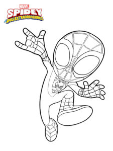 Coloriage Spidey et ses amis extraordinaires attaquent à imprimer