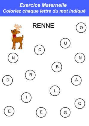 exercice maternelle petite section