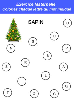 exercice maternelle petite section