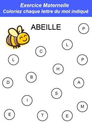 Exercice Petite Section Maternelle