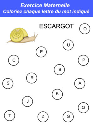 exercice petite section maternelle