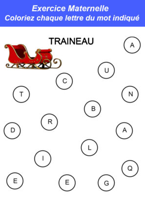 petite section maternelle exercice