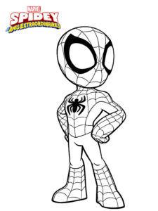 spidey coloriage