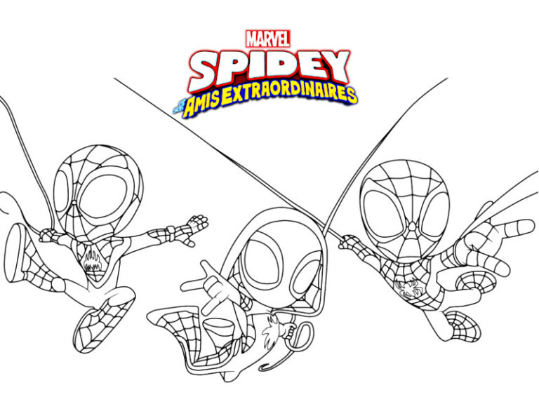 Coloriage Spidey Et Ses Amis à Imprimer Coloriage Spidey : 30 images à imprimer