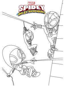 spidey et ses amis coloriage