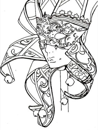 coloriage carnaval