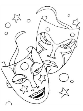 coloriage carnaval maternelle