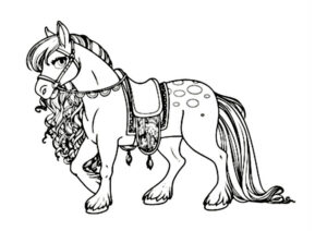 coloriage cheval