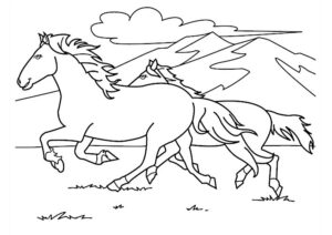 coloriage cheval