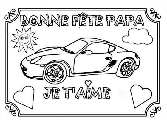 coloriage fete des peres