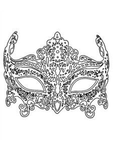 masque a colorier