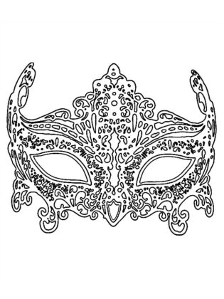 masque a colorier