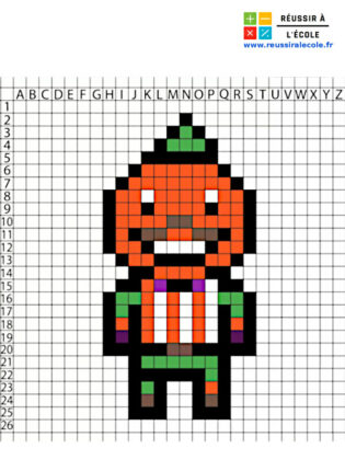 pixel art fortnite skin facile