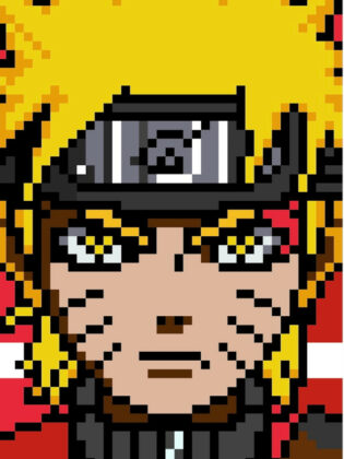 pixel art naruto