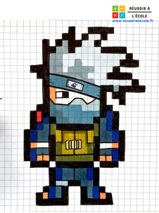 pixel art naruto facile