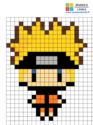 pixel art naruto facile