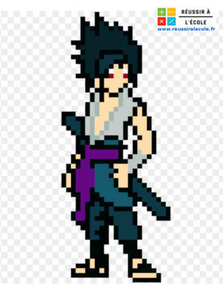 pixel art naruto sasuke
