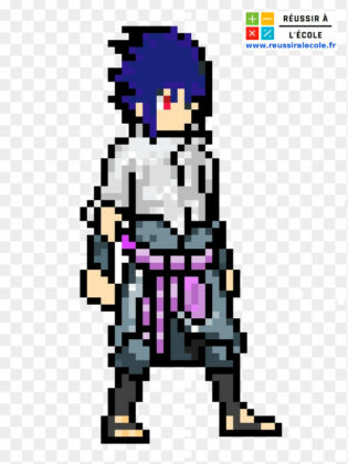 pixel art naruto sasuke