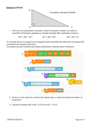 brevet maths 2022