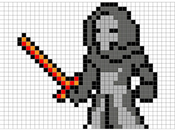 modele pixel art star wars