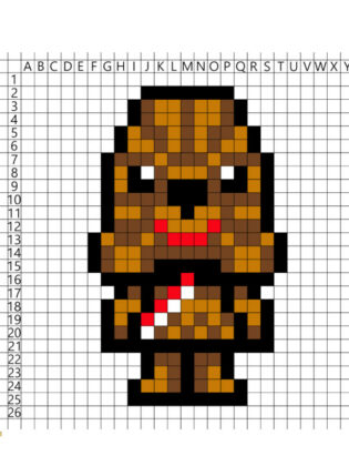 personnage pixel art star wars