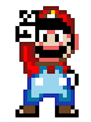 pixel art mario