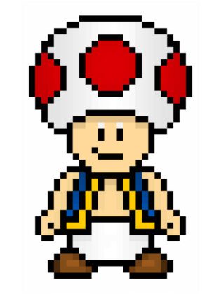 pixel art mario