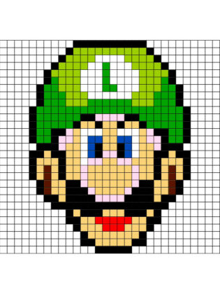 pixel art mario