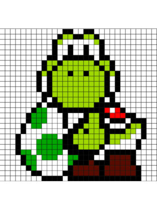 pixel art mario