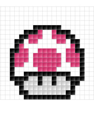 pixel art mario facile