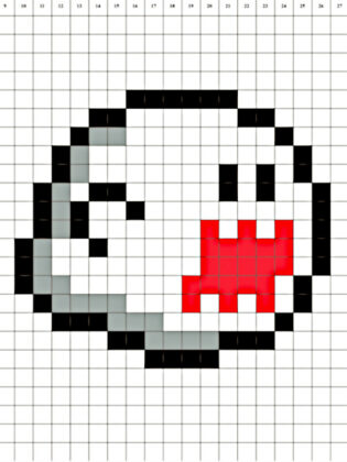 pixel art mario facile