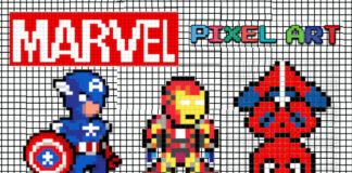pixel art marvel