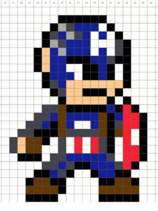 pixel art marvel avengers