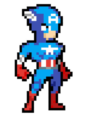 pixel art marvel avengers