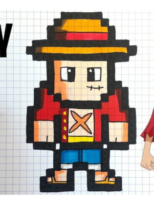 pixel art one piece ace