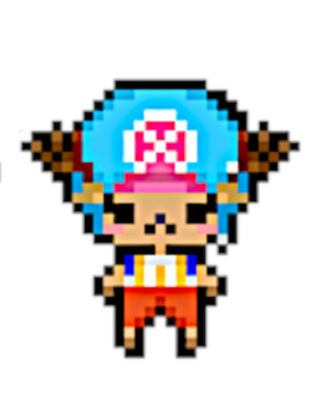 pixel art one piece facile