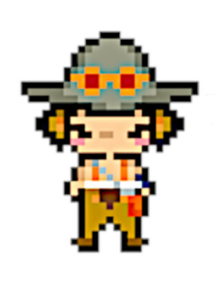 pixel art one piece facile