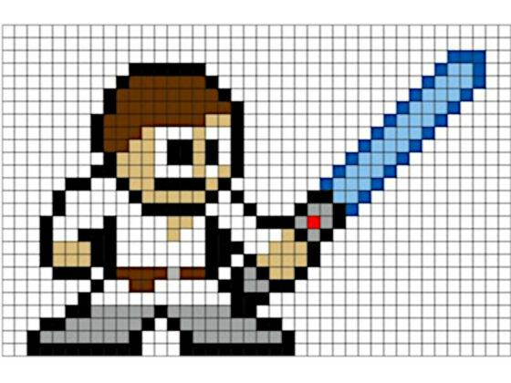 pixel art star wars