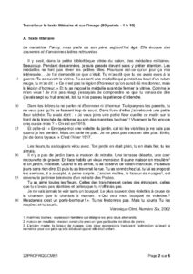 sujet brevet francais 2022