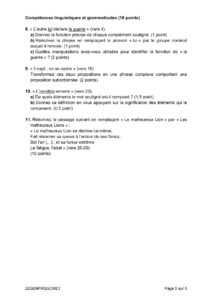 sujet brevet Français 2022