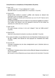 sujet francais brevet 2022