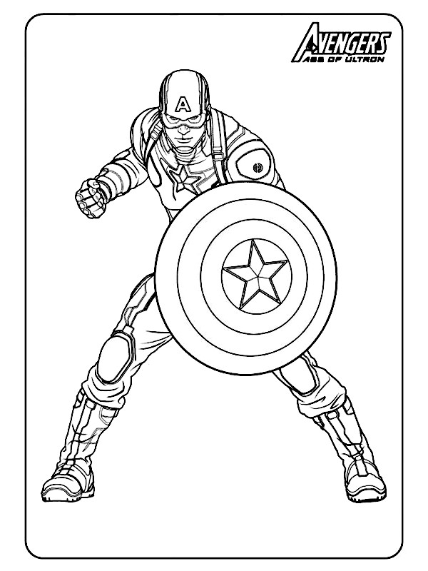 Coloriage Marvel à imprimer sur