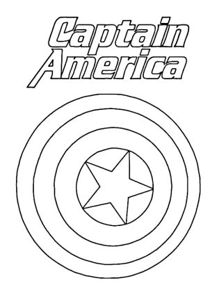 capitaine america dessin a imprimer